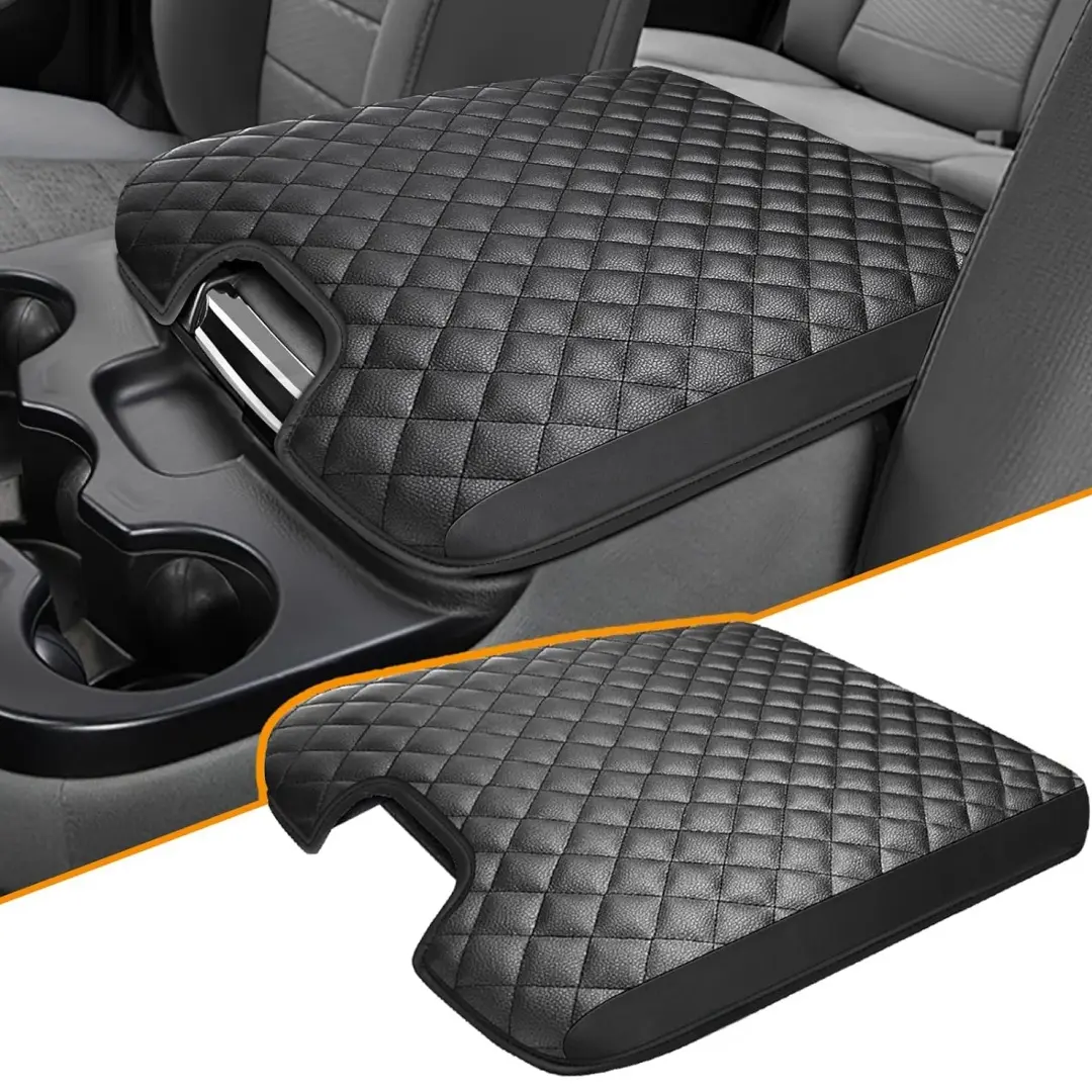 Custom Fit Rear Seat Center Armrest Protector Cover for 2013-2018 Dodge Ram 1500, 2013-2023 Ram 2500/3500/1500 Classic - PU Leather, Dustproof, Arm Support Automotive Interior Cushion Car Accessory, Dustproof Cover