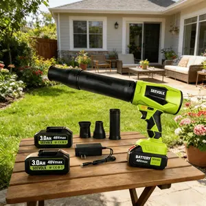 SEEVOLX Cordless Blower 45V – Adjustable Air Speed, 3-in-1 Turbo Cleaning with 2 Batteries Included
