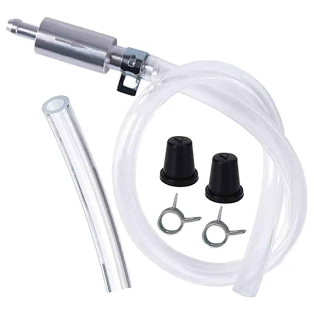 Brake Bleeder Hose Kit - DIY 1-Way Check Valve Tool with Soft Tube & Metal Clips for Smooth Operation, Universal Hydraulic System Bleeding, Automotive Repair Solutions for Cars & Motorcycles, Tools and Gadgets