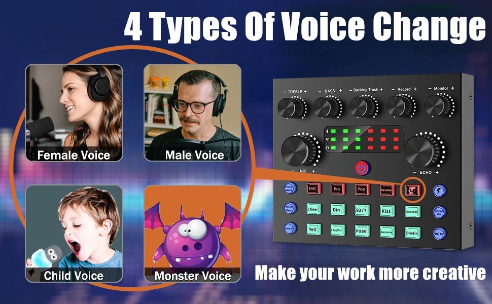 Safring Podcast Equipment Bundle, BM800 Podcast usb rechargeable Microphone Bundle with V8s Voice Changer, Condenser Microphone Recording Studio Package for Podcasting Live Streaming Singing PC Mobile TikTok YouTube dynamic mic sound card desk clamp