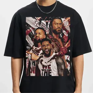 The Usos Tag Team Legacy Black T-Shirt – Twin Energy Wrestling Graphic Tee, Unisex Streetwear Look, Perfect Gift for Fanatics, Fashion Cotton, Full Colors, Full Sizes, For Men, For Women