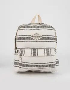 BILLABONG  Womens Mini Mama Stripe Backpack, Black & White