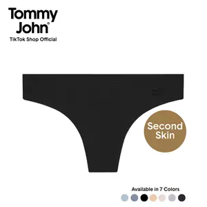 Tommy John Women’s Second Skin Thong, Luxury Soft Modal Fabric, No Ride-Up Fit, Breathable Everyday Comfort
