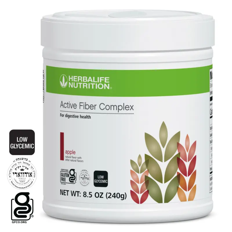 Herbalife Active Fiber Complex Apple Flavor Dietary Supplement Fiber Powder Daily Nutrition Digestive Support Gut Support Soluble Fiber Drink Mix Apple Flavor Beverage Mix Daily Wellness Prebiotic Fiber Blend Easy to Mix Nutrition Powder