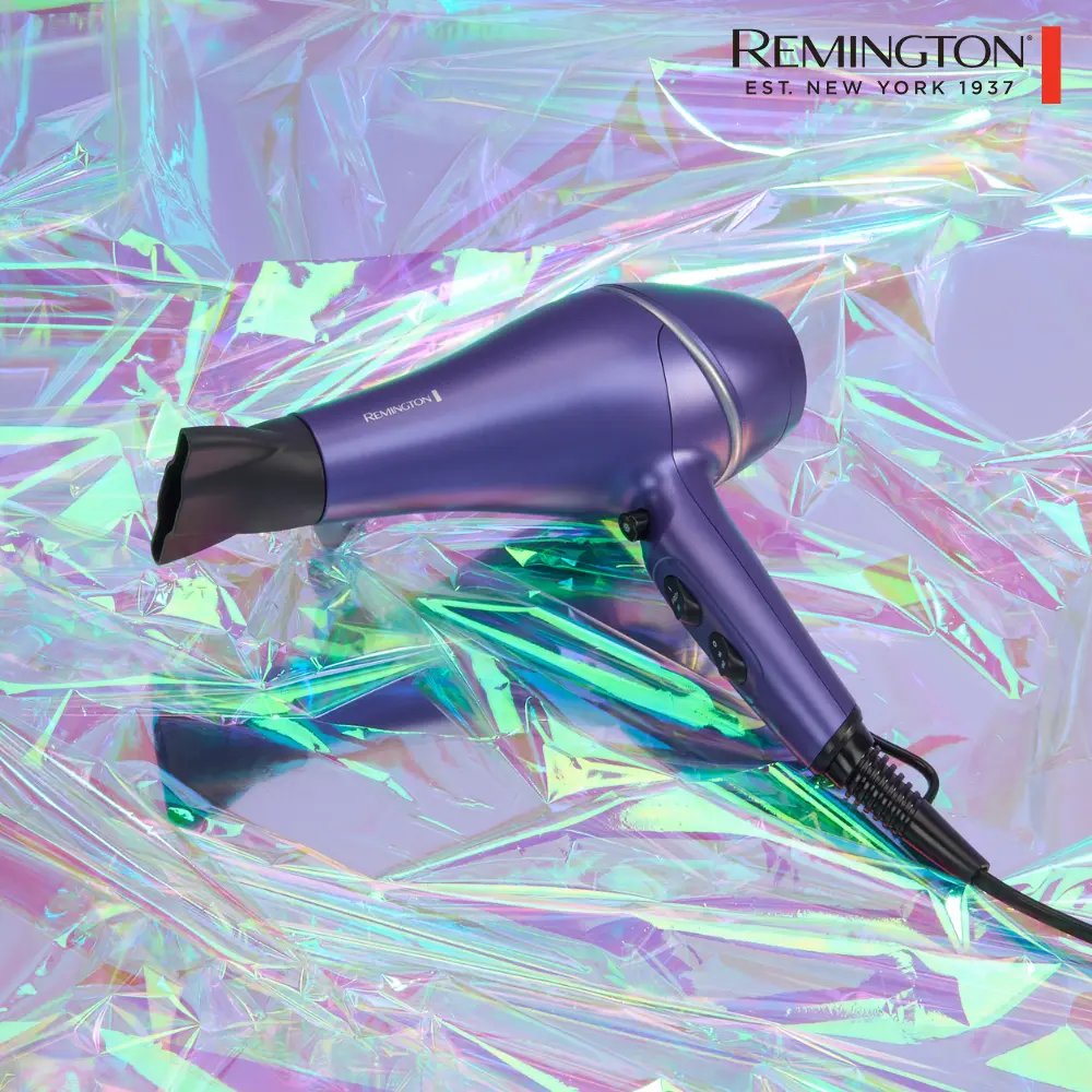 Remington Gloss Hair Dryer, With Concentrator and Curl Defining Diffuser, Adds Shine as You Style, Reduces Frizz & Creates Salon Worthy Blow Dries