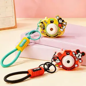 SNAP & CAPTURE! Disney Colorful Summer Mickey Series Camera Projection Ornament – Mini Cute Keychain with Light & Projection, Perfect for Adding a Magical Touch to Your Daily Look!