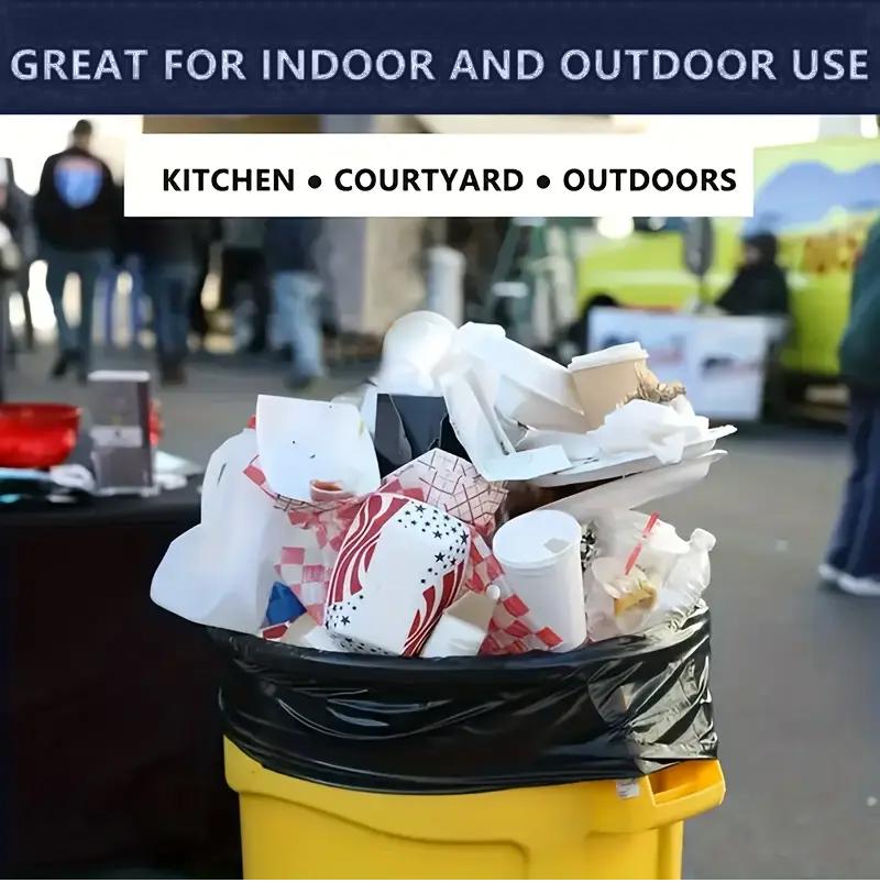 Xtratuff Trash Bags 30 Gallon Black Large Trash Bag Garbage Bags Heavy Duty 100 Count BPA FREE Strong Rubbish Bag drawstring