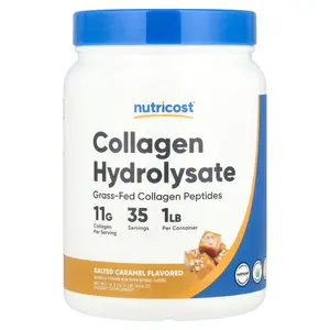 Nutricost Collagen Hydrolysate, Salted Caramel, 16.2 oz (454 g)
