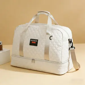 【Brand-new Upgrade】OCEBGO Large Travel Duffle Bag Casual Sport Duffel withRhombic Design Spacious Storage for Weekend Trips FitnessGear & Overnight Use Durable & Portable