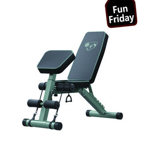 Multi-Functional Folding Fitness Bench 800Lbs Heavy-Duty Metal Bench Press Flat Inclined Priest Chair for Full Body Back Stretching with Bonus Bands Foldable Multi-Purpose Utility Bench massager attractive texture adjustable buckle board winter hand warme