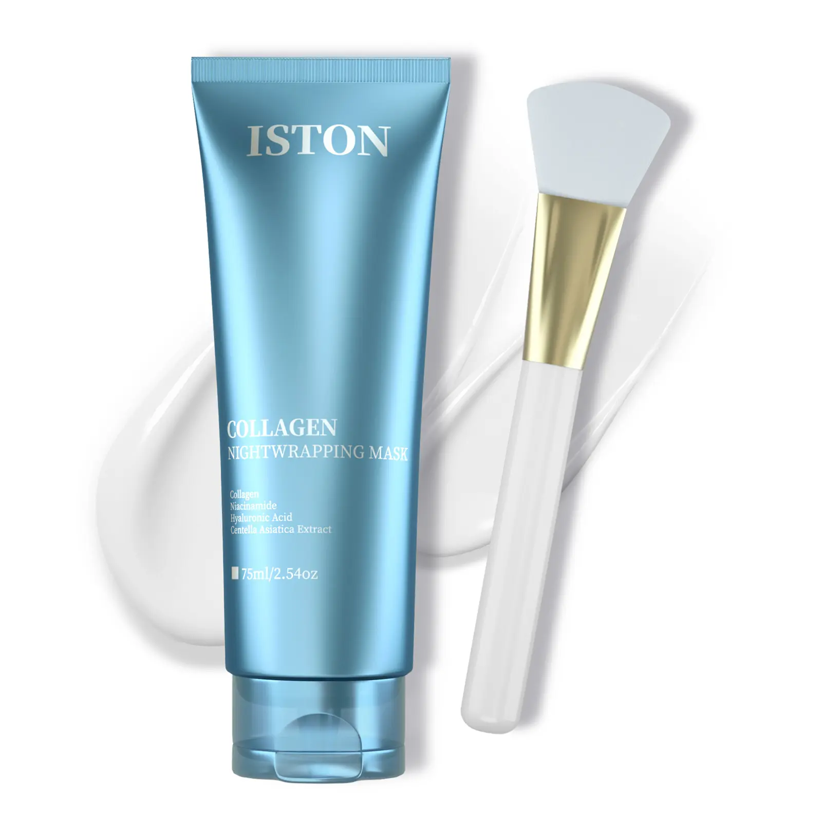 ISTON Collagen Peel-Off Overnight Wrapping Mask (2.54 fl oz/75ml) - Beauty Face Care Product, Firming Hydrating Peel-Off Face Mask for Repair, Glass Skin Glow, All Skin Types, Skin Repair