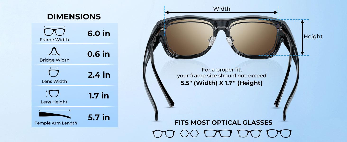 KastKing Chariton Fit-Over Polarized Wrap Around Over Sunglasses for Men and Women, Ideal for Driving Fishing Cycling Running