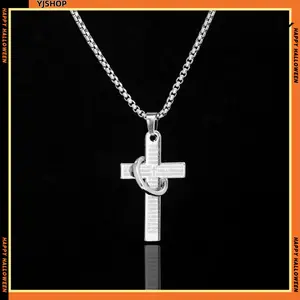 Titanium steel cross collar chain 2025 new model - A durable and versatile symbol for daily protection