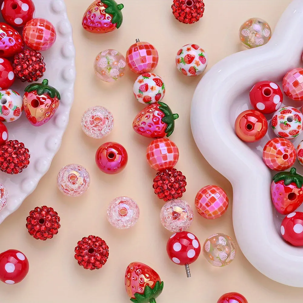 Ltty--T17-Mixed DIY Pen Beads Phone-chain Beads  (20mm)