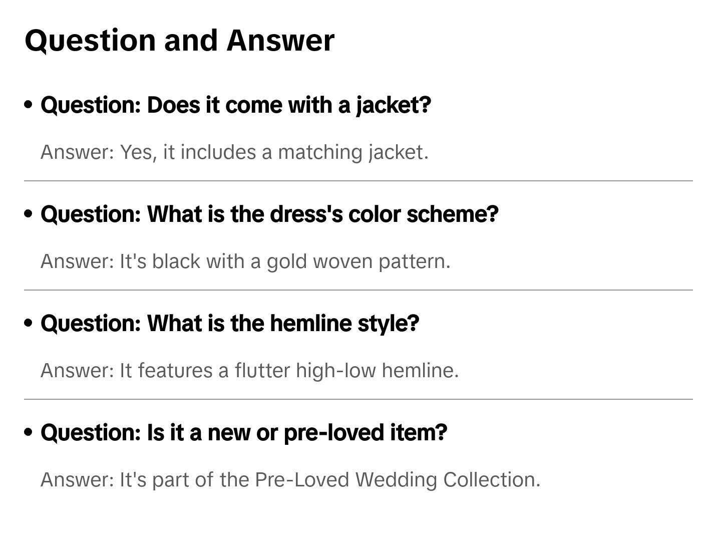 Black/Gold Crochet Formal Dress with Jacket