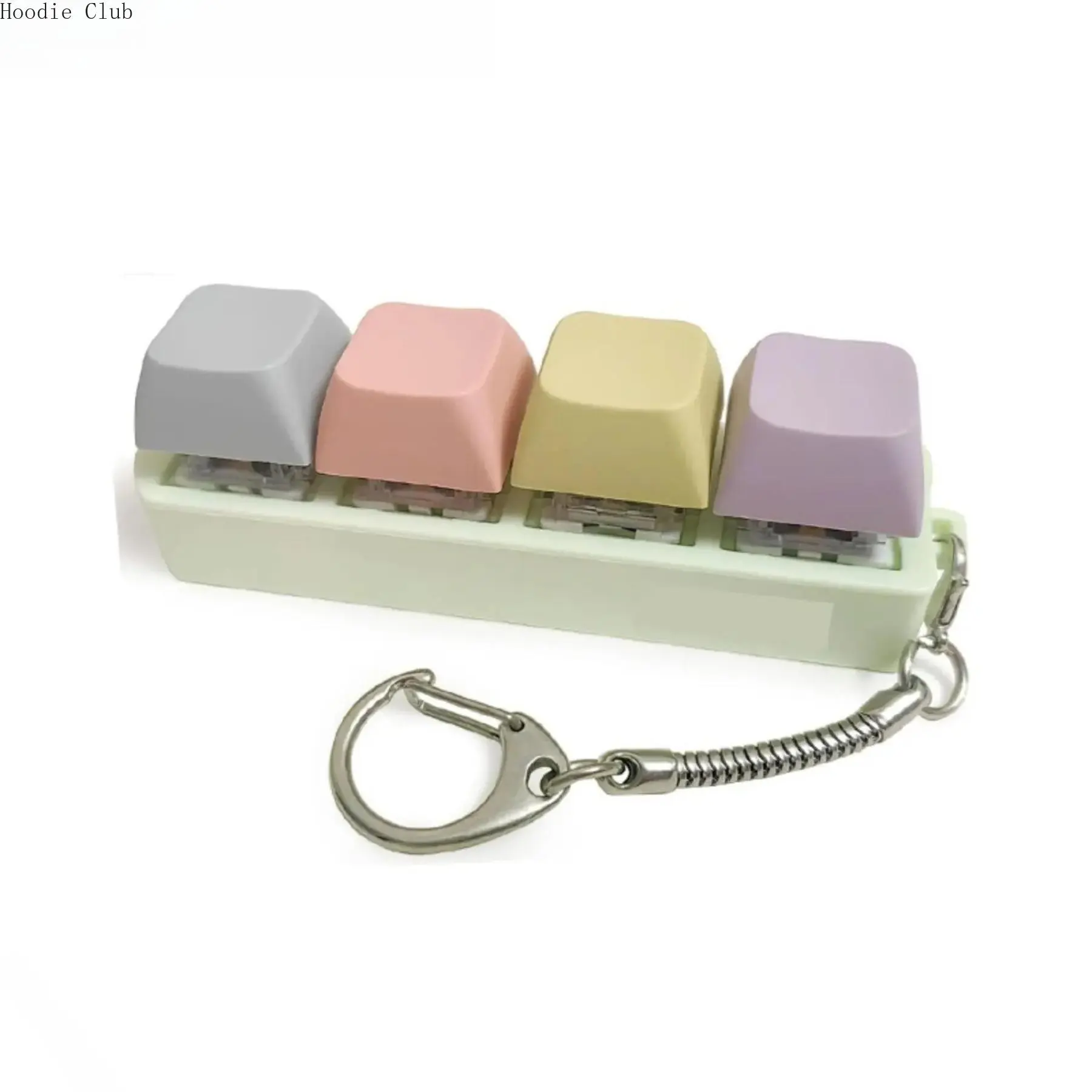 4-in-1 Sensory Fidgets Fidget Set Keyboard Clicker Keychain - Portable EDC Luggage & Bag Accessory, Compact Pocket Stress Relief Aid with Simulated Click Sound for Adults to Boost Focus, 4In1 Fidget Set