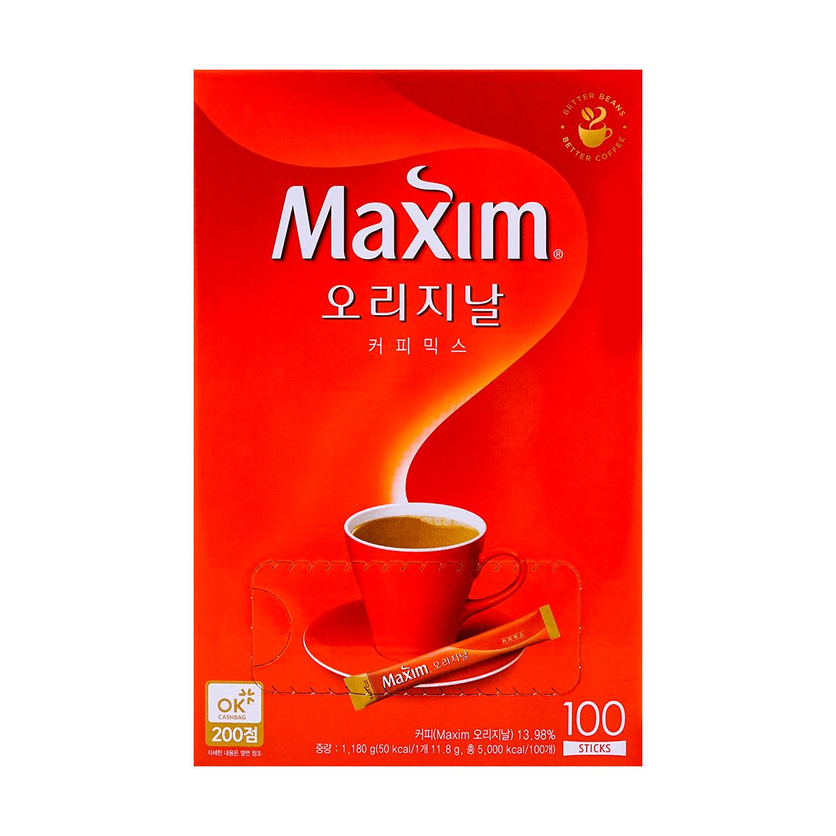 Maxim Ground Original Korean Coffee - 100pks