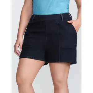 【Tummy control】BLOOMCHIC Plus Size Supersoft Mid-Rise Straight-Leg Denim Shorts [M-6X] 2026 Summer Vibes Swimweek