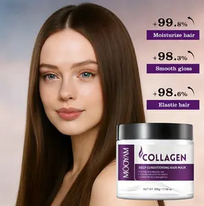 【MOOYAM】【FDA】Collagen Hair Care Deep Moisturizing Repair Moroccan Argan Oil smoothing Collagen Hair Mask Essence Suitable,Strength Hair Oil (Frizz/Split Ends, Color-Safe) Nourishing Hair Deep Nourishing Repairing based hair products