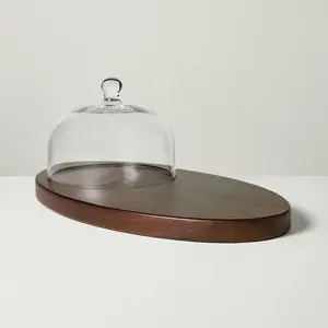 Wood Cheese Board with Cloche - Hearth & Hand with Magnolia