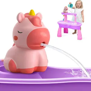 weirtoya Water Table Pump for Toddlers, Unicorn Toys Battery Powered Pump for Water Table Cordless Work Splas water table toddlers toy baby girl gift Toys Kids Toddler Summer Outddor Toys baby girl toys