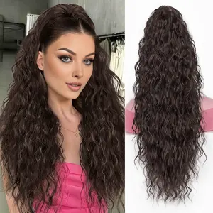 BEFUNNY 30 inch  ponytail extensions, wavy ponytail extensions, claw-clip ponytail extensions – synthetic hair pieces for women's daily wear