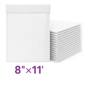 White Bubble Mailers  11" X 8"  Strong Adhesion Self Sealing Padded Shipping Mailing Envelopes Bulk