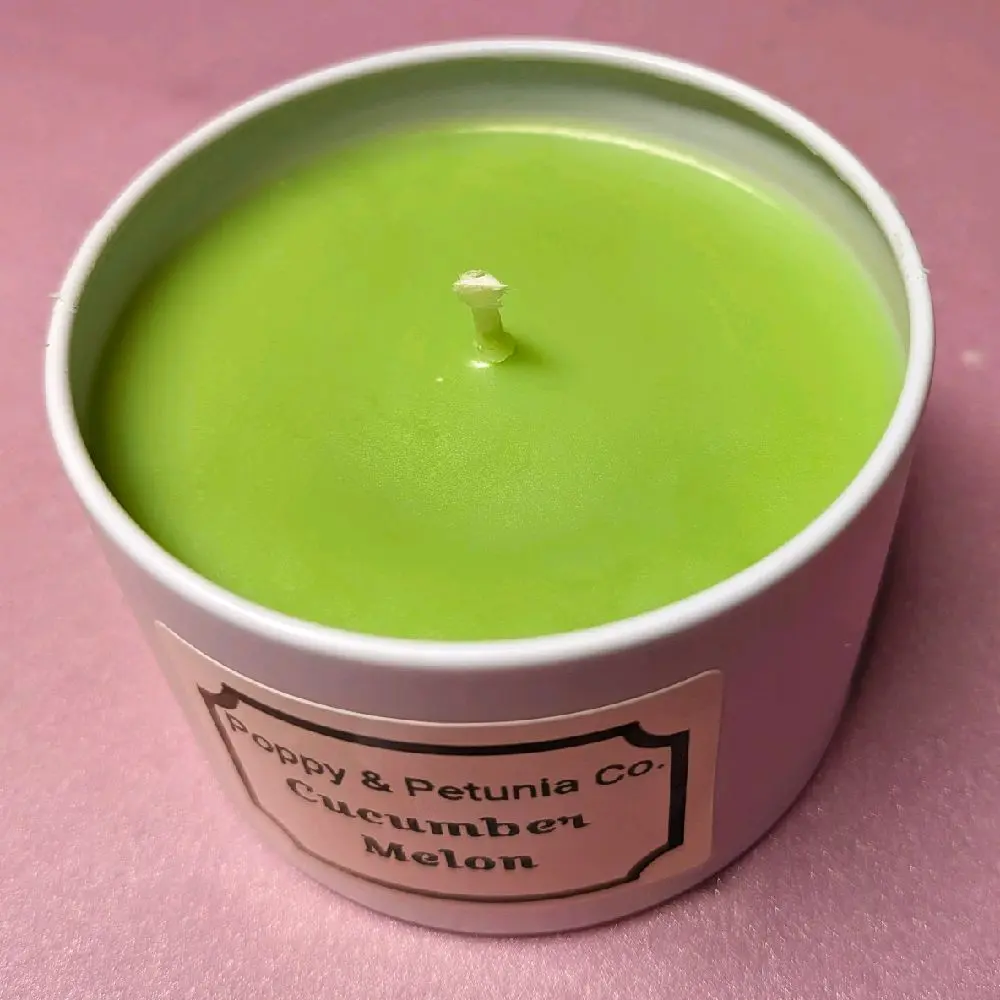 Cucumber Melon All Natural Wax Candle 4oz