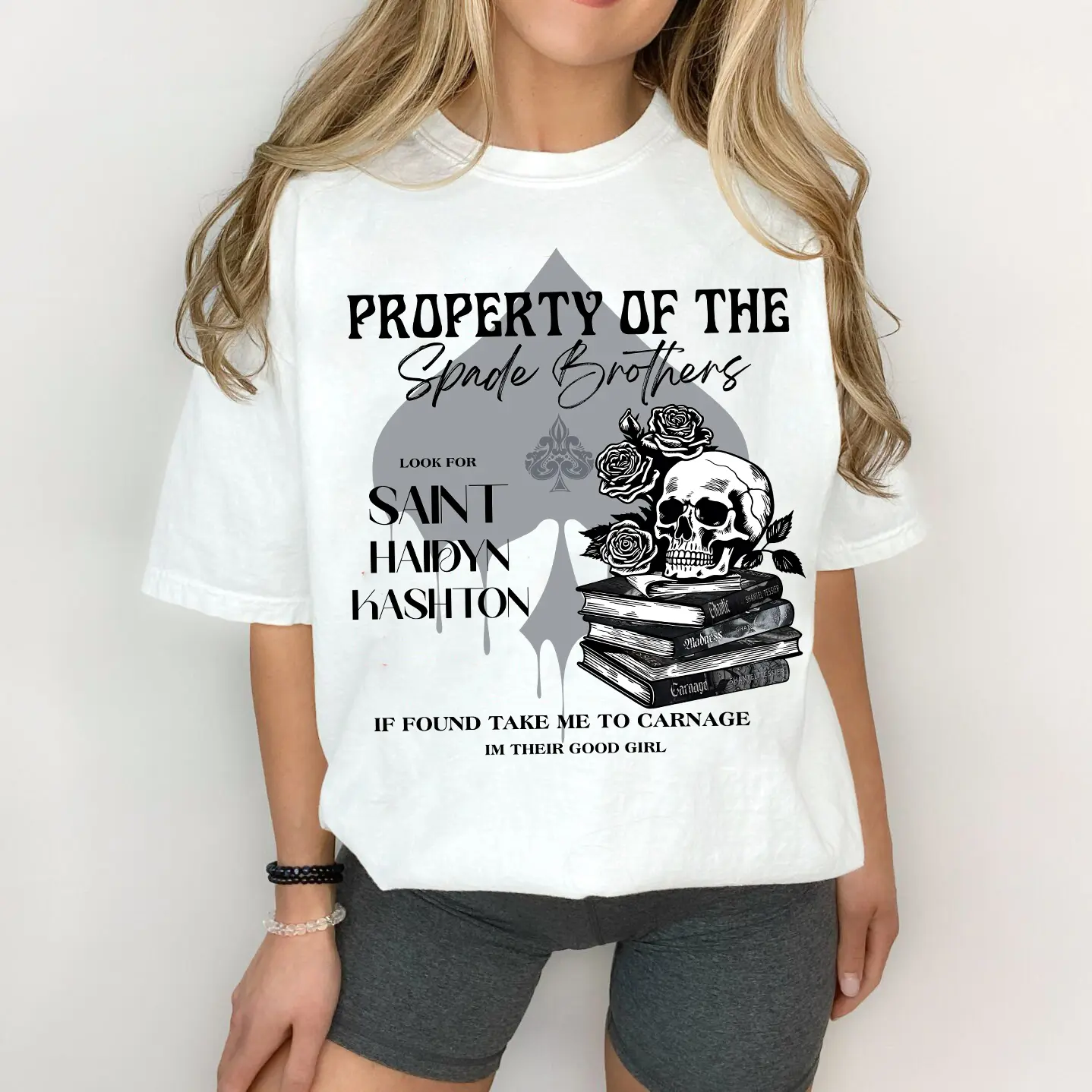 Property Of The Spade Brothers T-Shirt, The Lords Book Series Sweatshirt, Carnage Madness Chaotic Hoodie, Dark Romance Tee