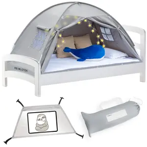 Gray Twin Size Bed Tent