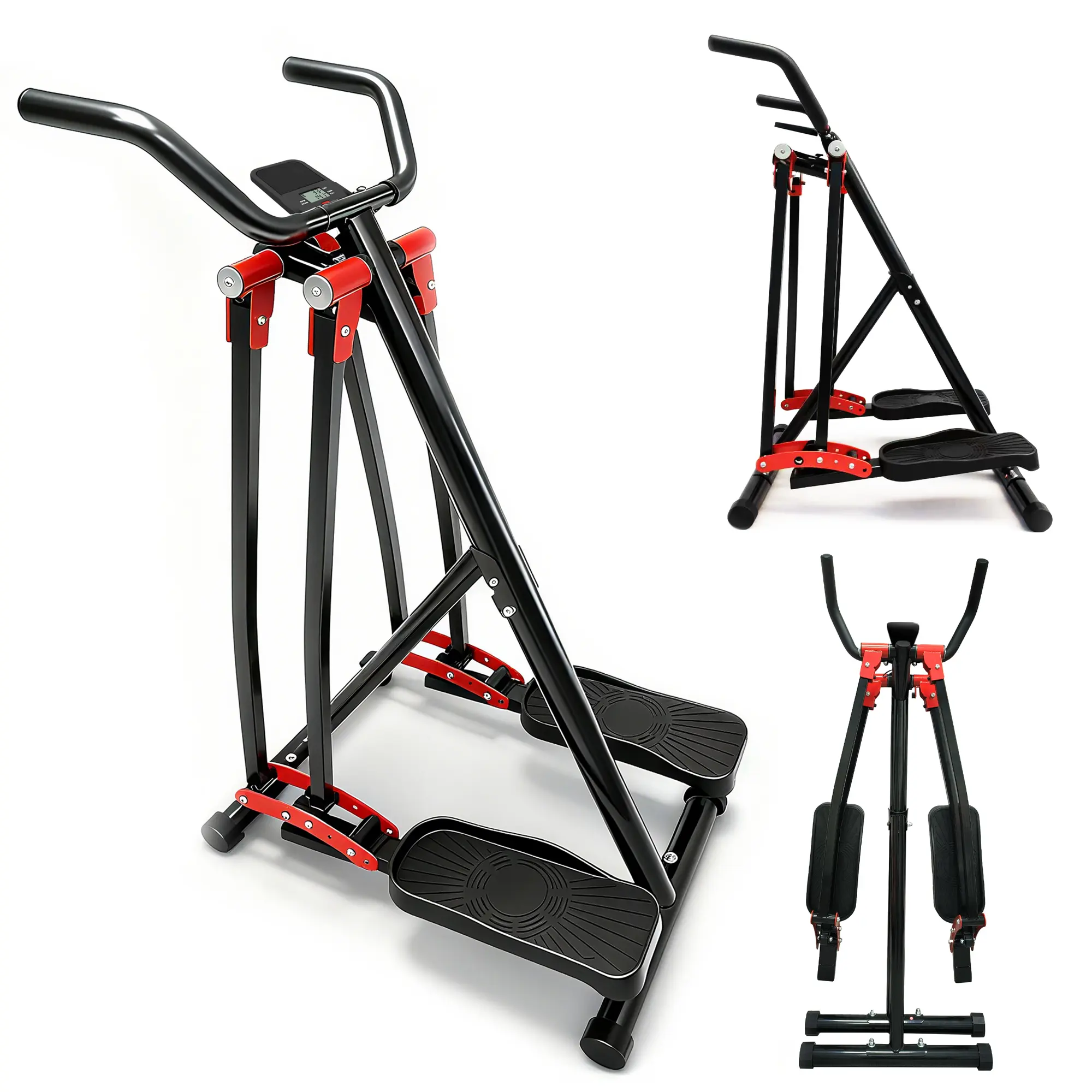 Air Walk Elliptical Machine - Foldable Cardio Cross Trainer Glider for Full-Body Low-Impact Exercise with LCD Display Ideal for Home Gym tick tok black friday adjustable ab