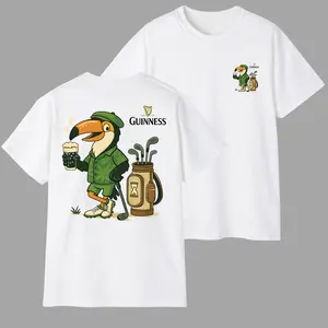 [PeakPro T-shirt]-Ridge Pulse Gear-Guinness Golf T-Shirt Toucan Beer Graphic Tee for Men and Women, St. Patrick’s Day Irish Beer Shirt, Funny Pub Vibes Unisex Tee, Casual Streetwear Outfit, Gift for Beer Lovers, Gift for Dad, Casual Stre