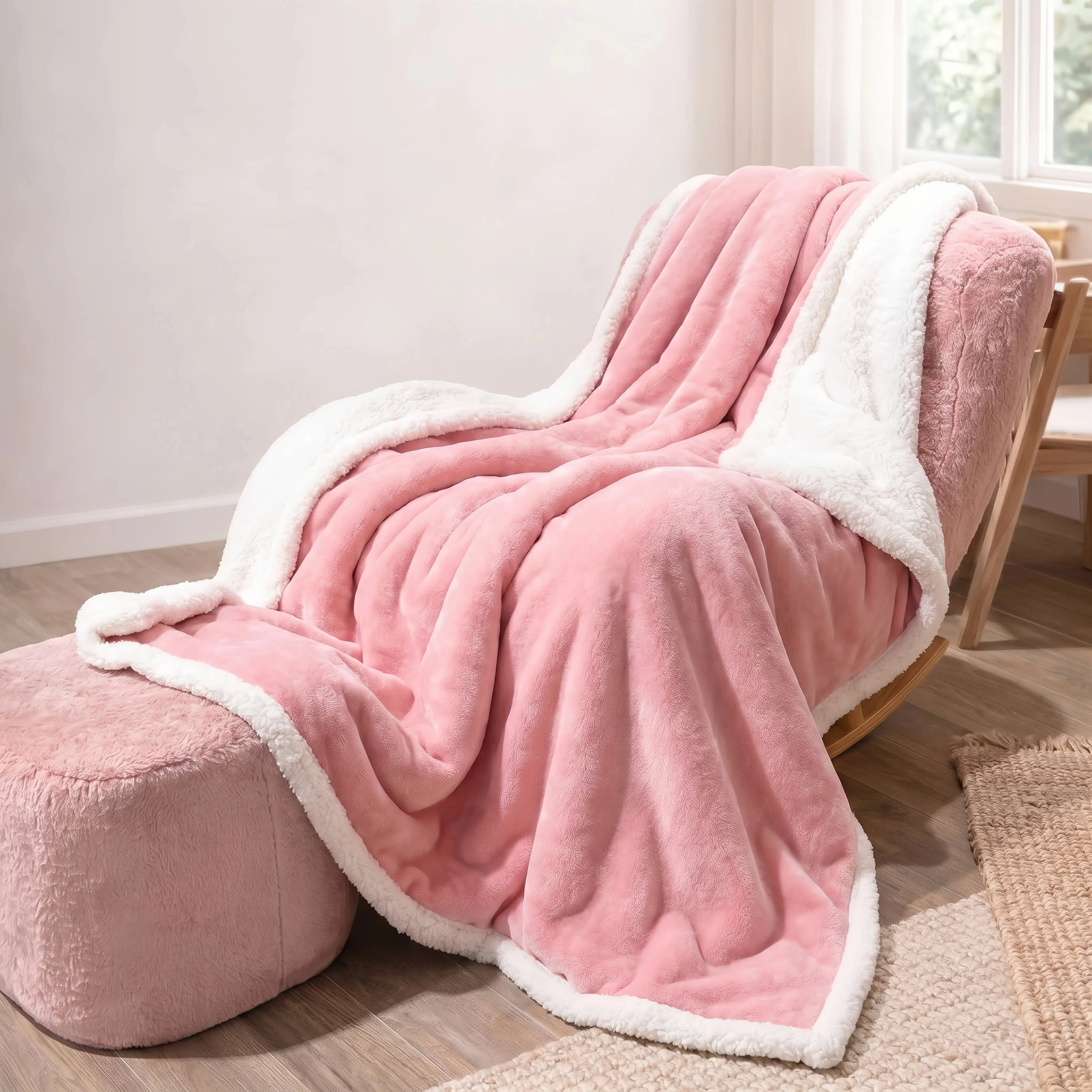 Cosybay Sherpa Fleece Throw Blanket, Double Sided Super Soft Cozy Flannel Plush Warm Winter Blanket for Bed Couch Sofa, Lightweight Thick Fuzzy Blanket for Kids Girls Bedroom Home Decor, Travel Camping Lap Blanket #halloweenfinds #tiktokshopbacktoschool