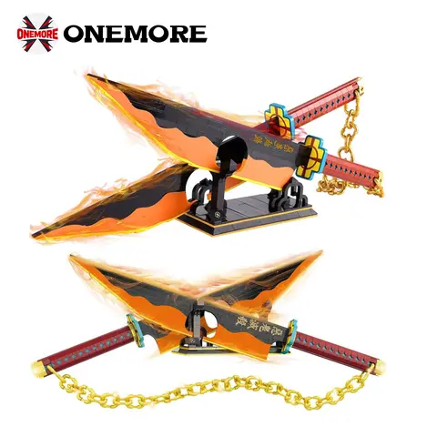 DKD Demon Anime Building Block Set Handmade Cosplay Display Model with Stand Perfect Gift for Anime Fans (12+)Perfect Easter Gift