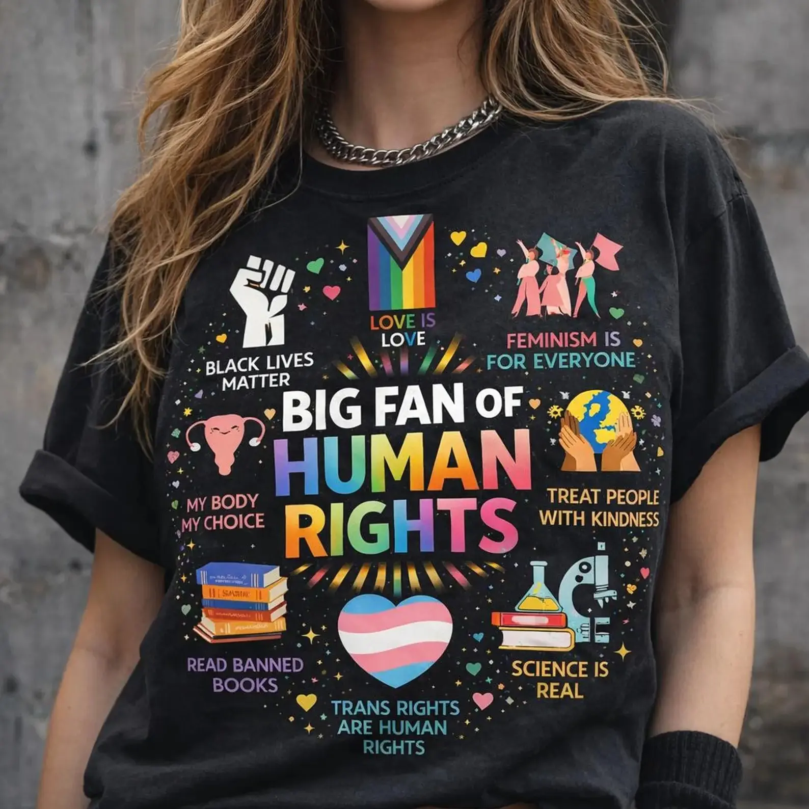 Smooth Seamless Soft Solid Casual Human Rights Graphic Sports Top - Social Justice Slogan Sweatshirt, Equality Activism Protest Gift, Cotton, Round Neck, Fabric, Sporty Sports Tops