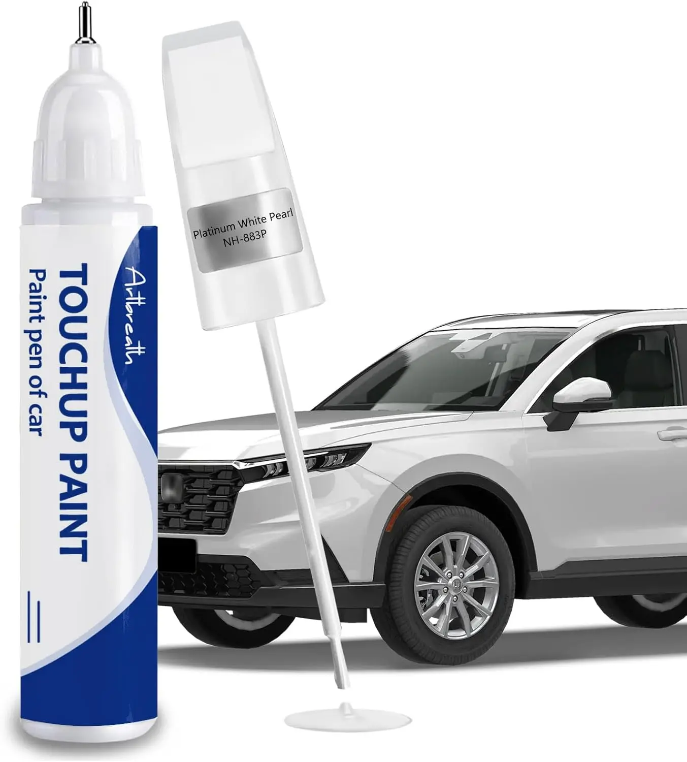 Platinum White Pearl(NH-883P) Touch Up Paint for Honda-Exact Match–Chips and Nicks Car Paint Scratch Repair Kit Automotive Paint Pen for CR-V/CIVIC/Accord/HR-V//Odyssey/Ridgeline/Passport