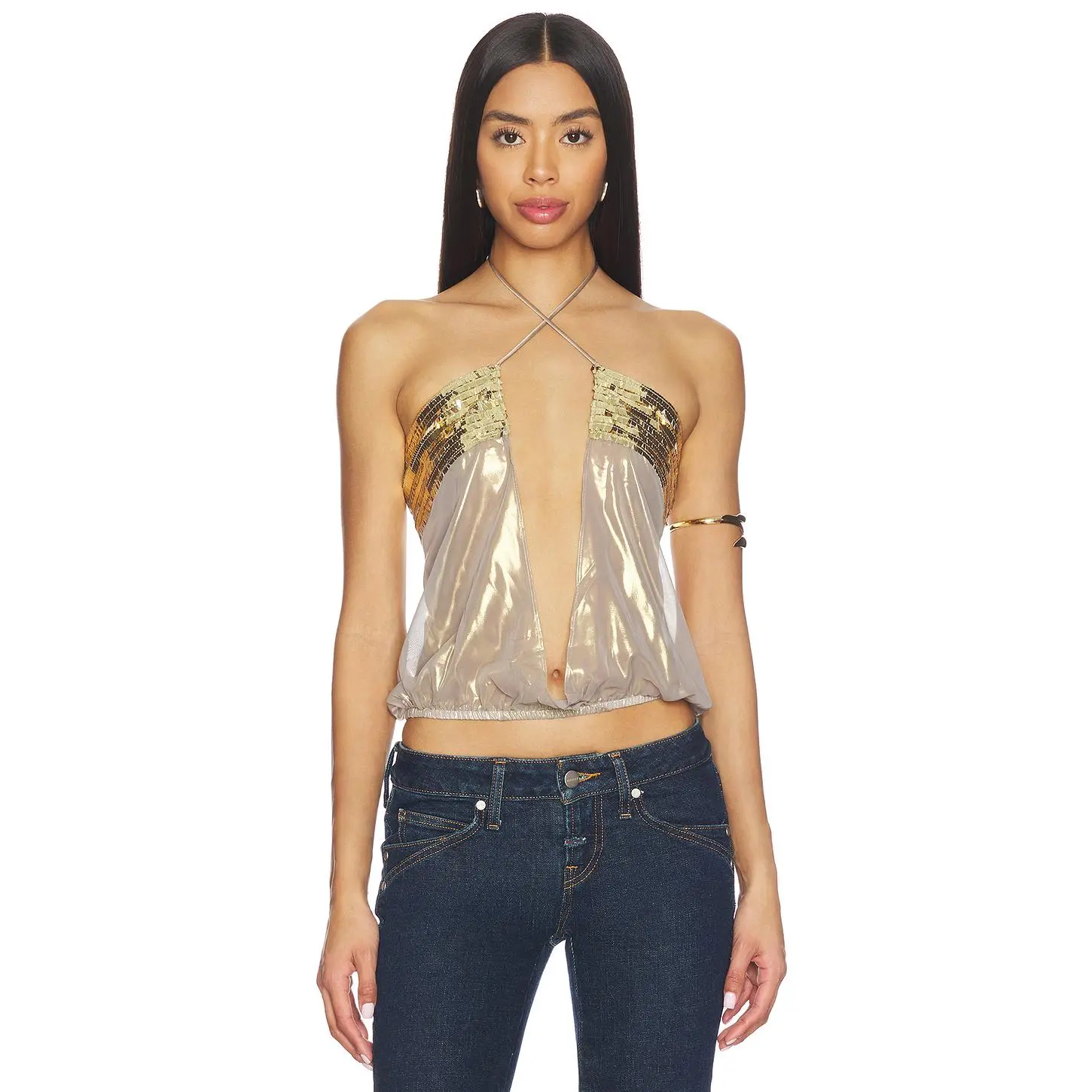 double layered dress in brown jaded london - TikTok Shop