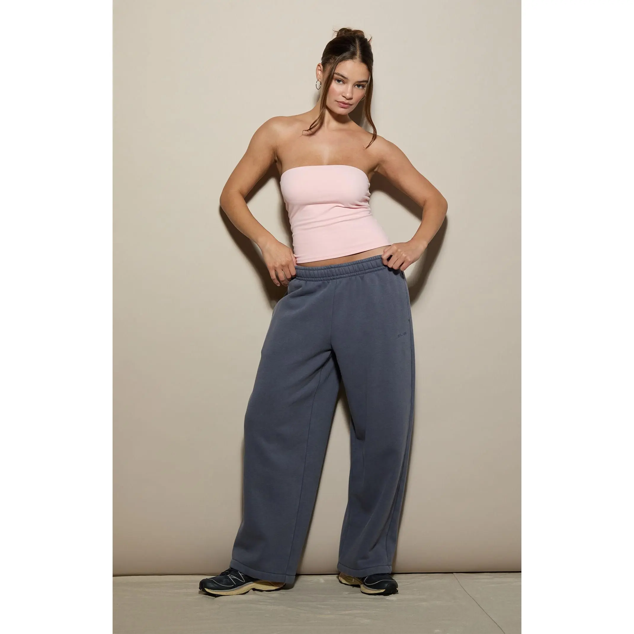 Pacsun Women's Blue Ultra Soft Fleece Ultra Baggy Sweatpants