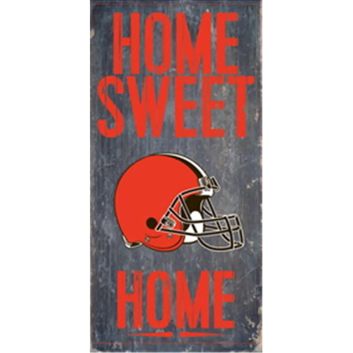 Cleveland Browns Laser-Engraved Wooden Sign - 6"x12" Home Sweet Home Plaque, Room Decor, Room Accessories