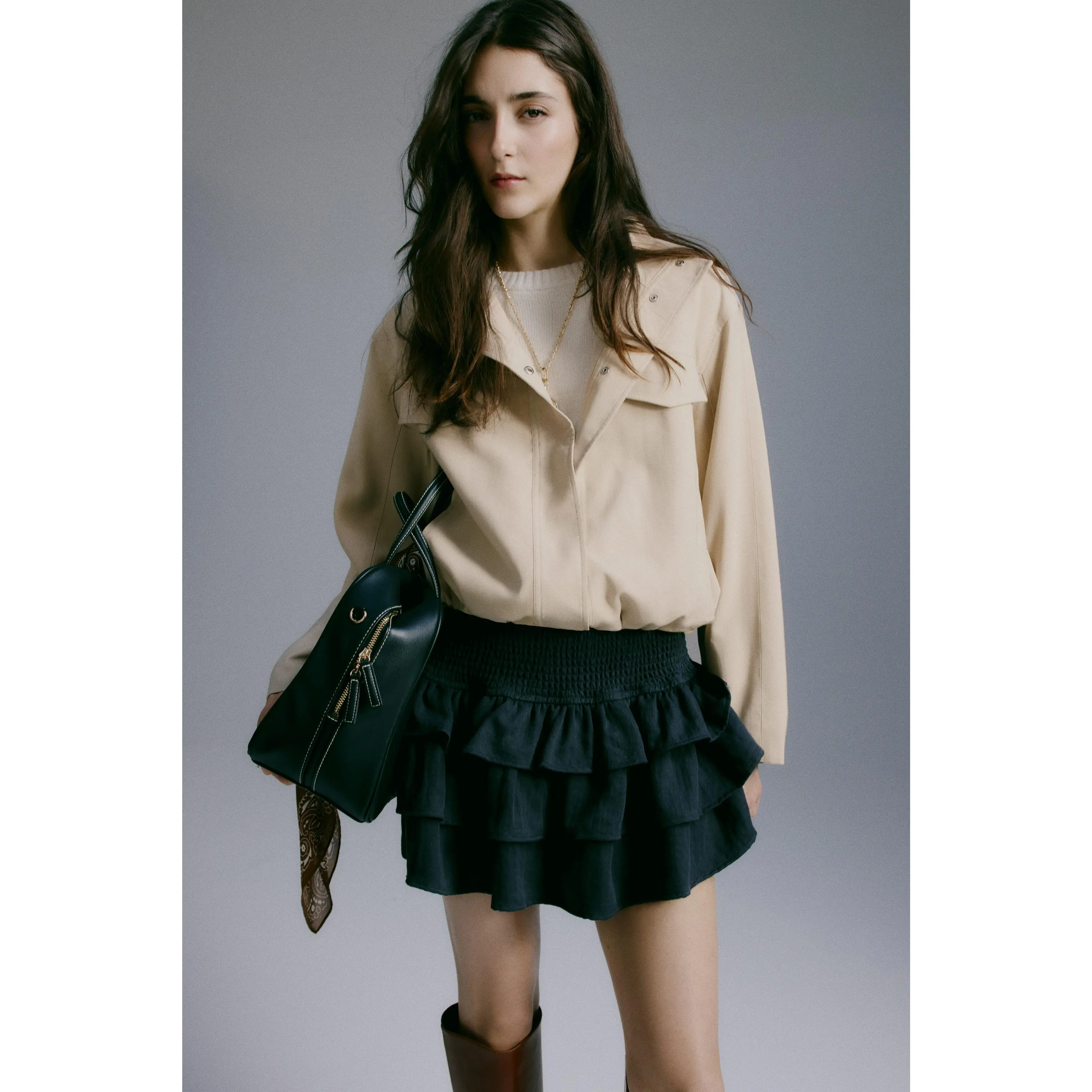 H&M Funnel-collar jacket