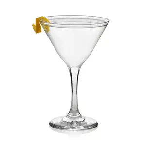 Libbey Martini Glasses Set of 12, Modern and Clear Stemmed Cocktail Glasses, Dishwasher Safe Martini Glass Set for Classic Martinis, Cosmopolitans
