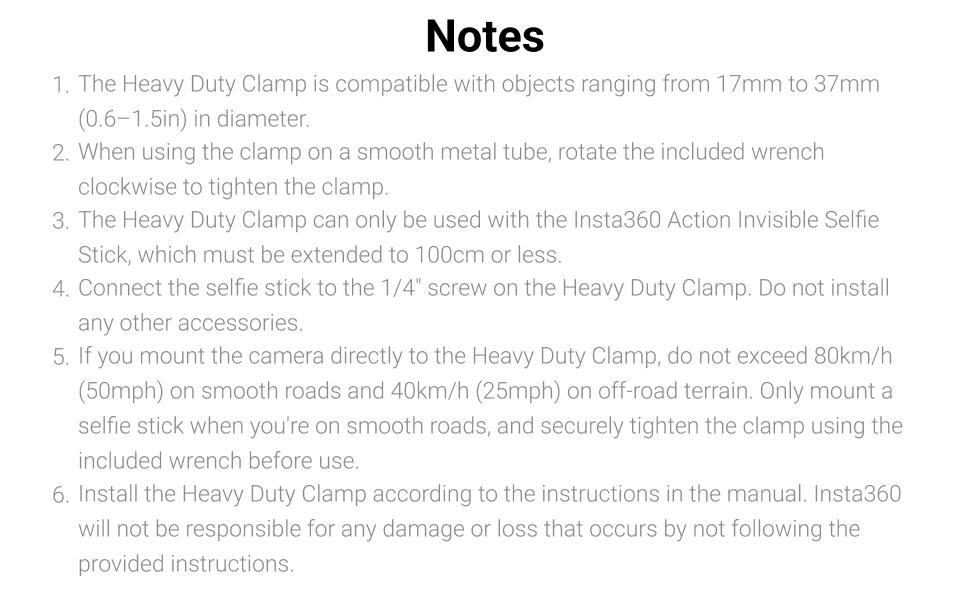 Insta360 Heavy Duty Clamp