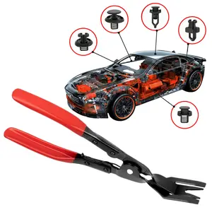 Automotive Interior Trim Clip Removal Pliers - Heavy Duty Panel Rivet and Push Pin Plier for Upholstery Repair, Professional Car Door Panel Fastener Remover Tool for Garage Maintenance DIY Mechanics