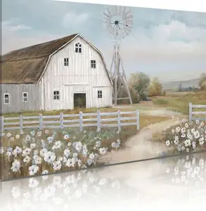 Pictures of Barns Prints Wall Canvas Old Rustic Bedroom Windmill Wall Decor Farmhouse Barn Pictures wall Art J