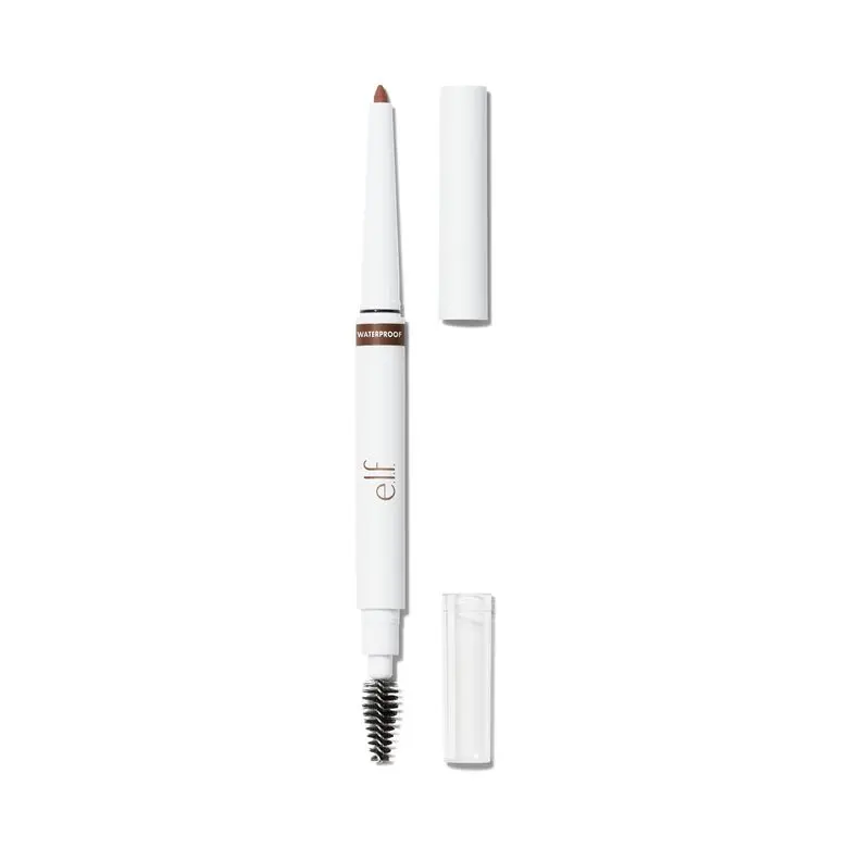 e.l.f. Instant Lift Waterproof Brow Pencil - Dual-Ended Spoolie, Fine Tip, Smudge-Resistant Long-Lasting, Grooms & Shapes, 6 Shades