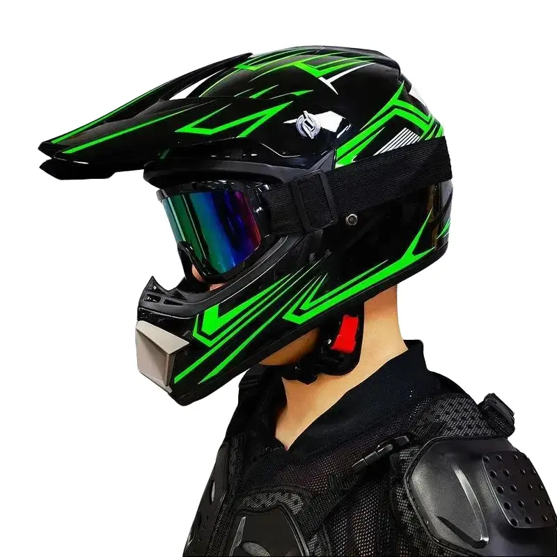 Off-road electric vehicle helmet, rally helmet, go-kart riding helmet, downhill full helmet, suitable for both men and women