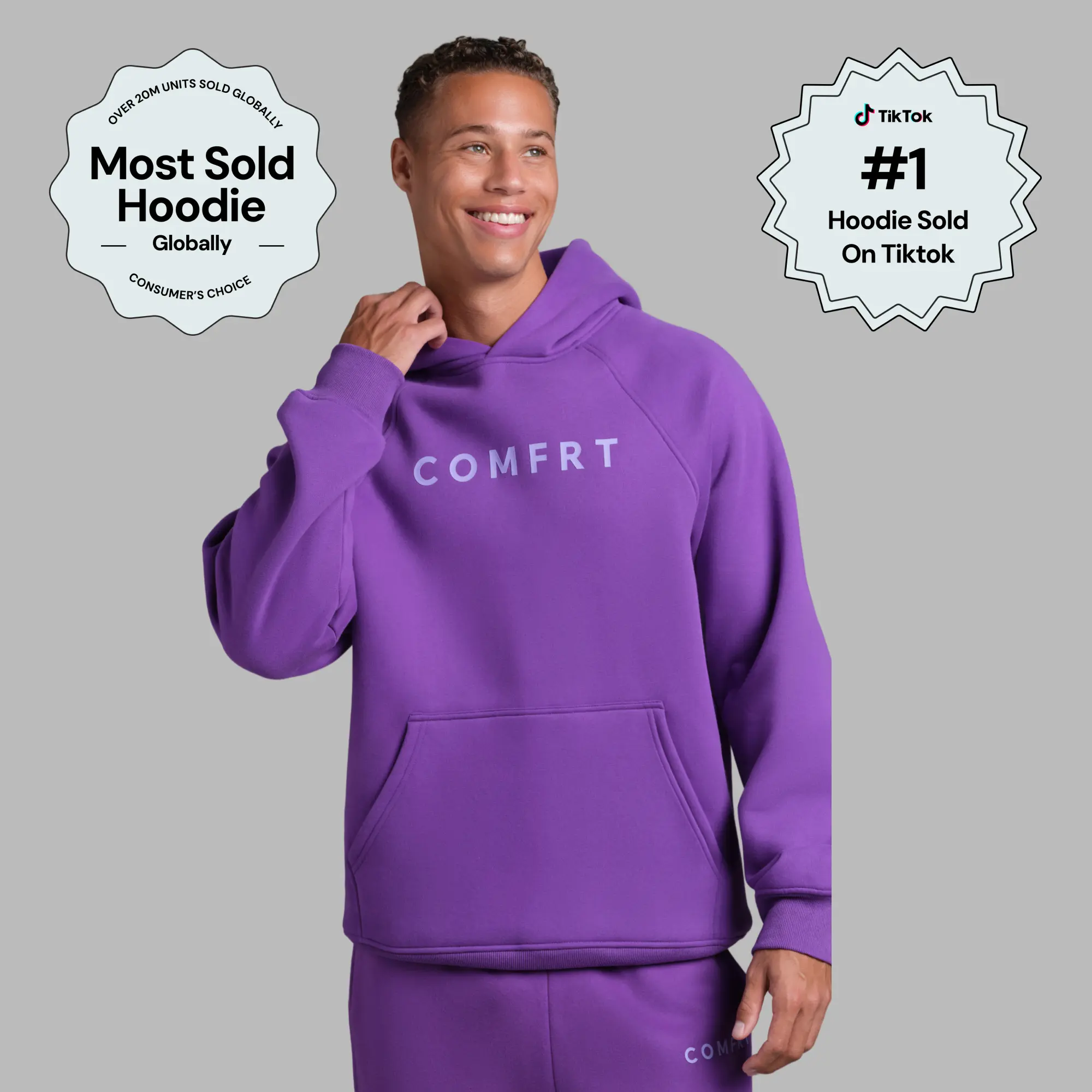 Comfrt | Tranquil Hoodie | Oversized Pullover Sweatshirt Heavyweight Fleece Fabric For Men & Women