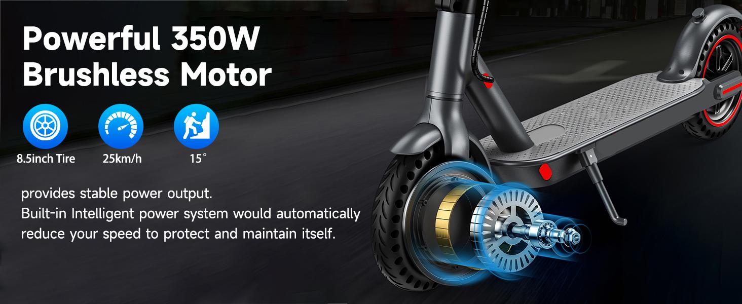 D8 Pro Sport multi-scenario Electric Scooter, Range of 12-14 Miles,Max.Speed 19MPH Max Speed, 36V 7.8/10.5AH Battery, Dual braking system is safer