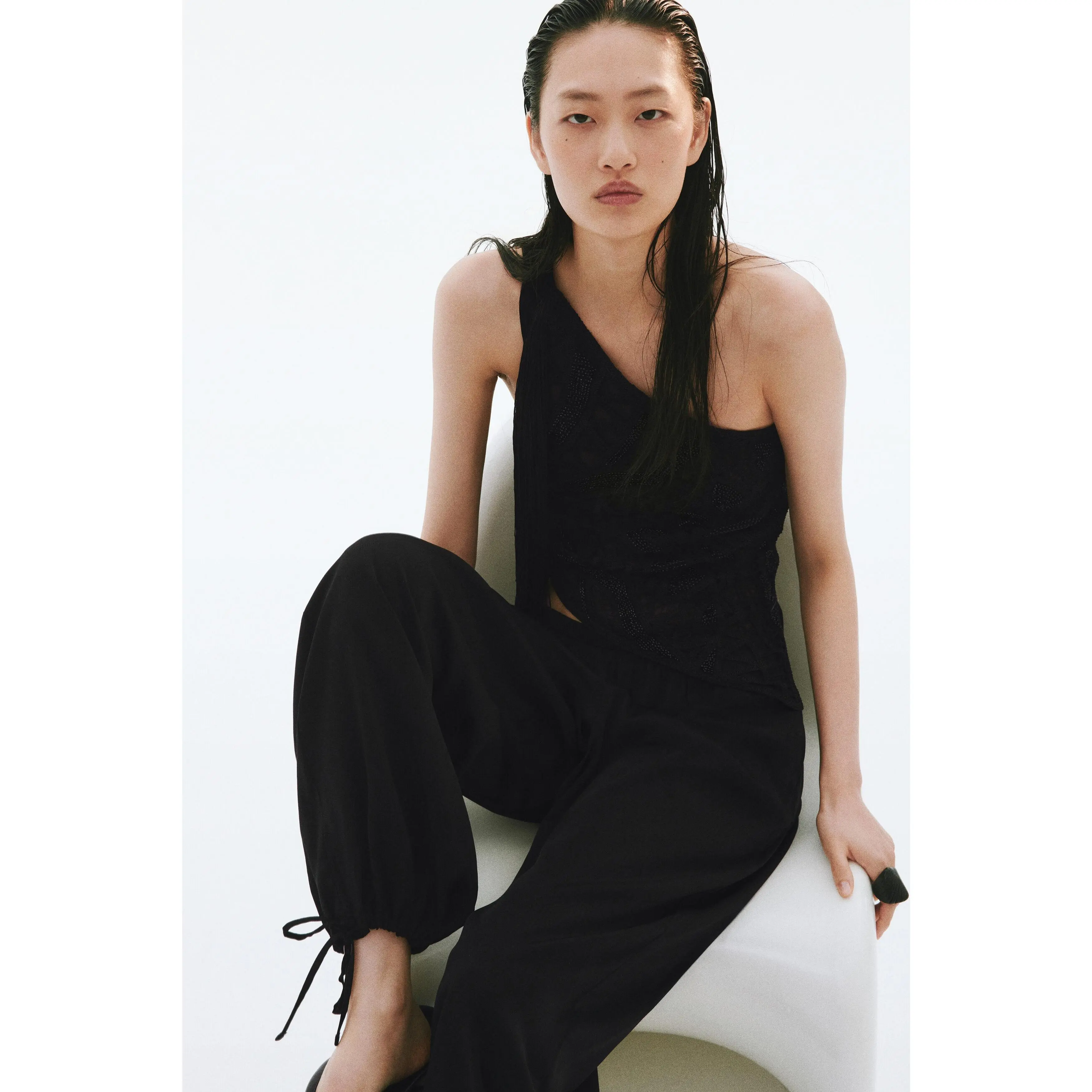 H&M Drawstring-detail balloon trousers