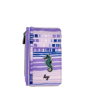 Embroidered Slide RFID Card Wallet